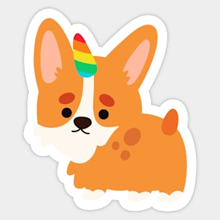 Pastel Corgi Sticker